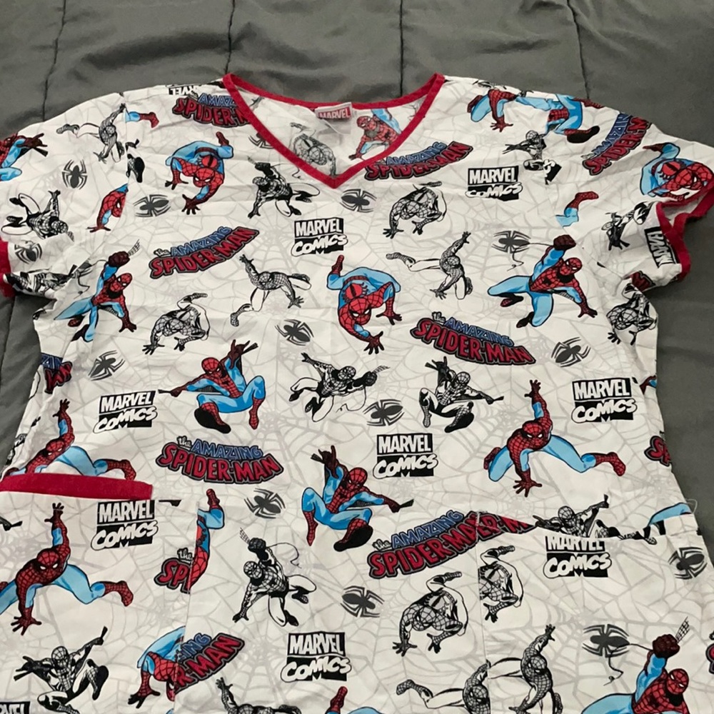 Spider-Man Scrub top (Sold)